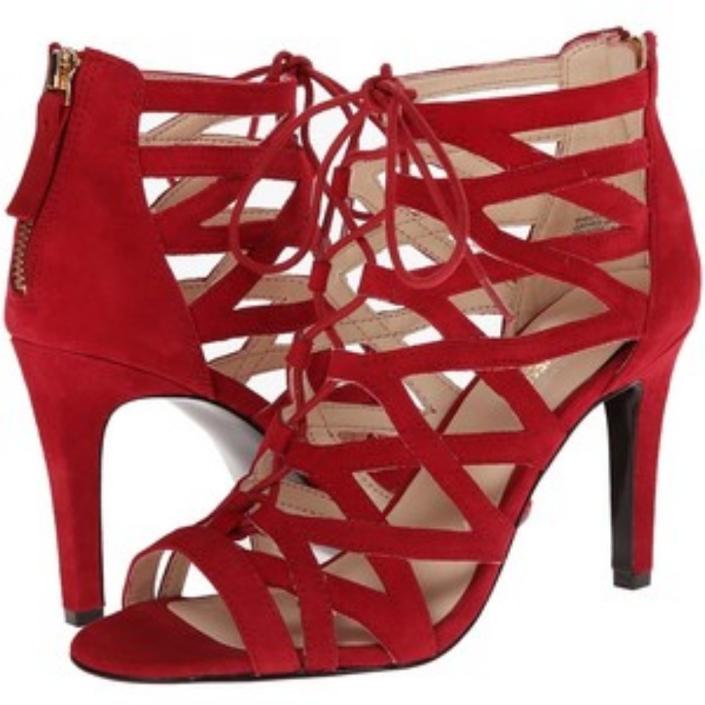 Nine West Authority Red Suede